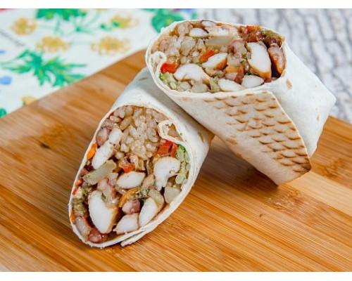 Бурито с овощами и рисом